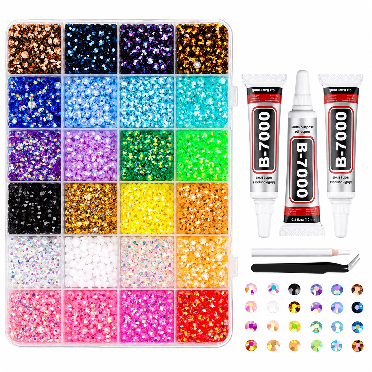 Rhinestones Bedazzling Kit 24000PCS Kits.