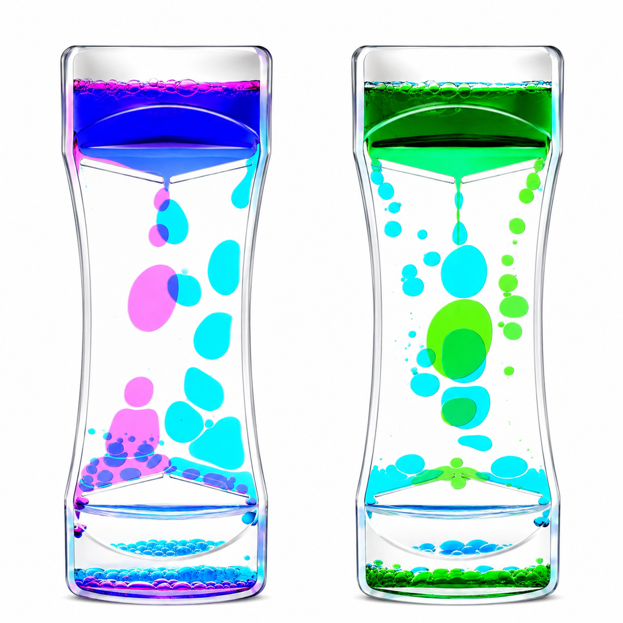 2 IN 1 Liquid Motion Bubbler Toy.