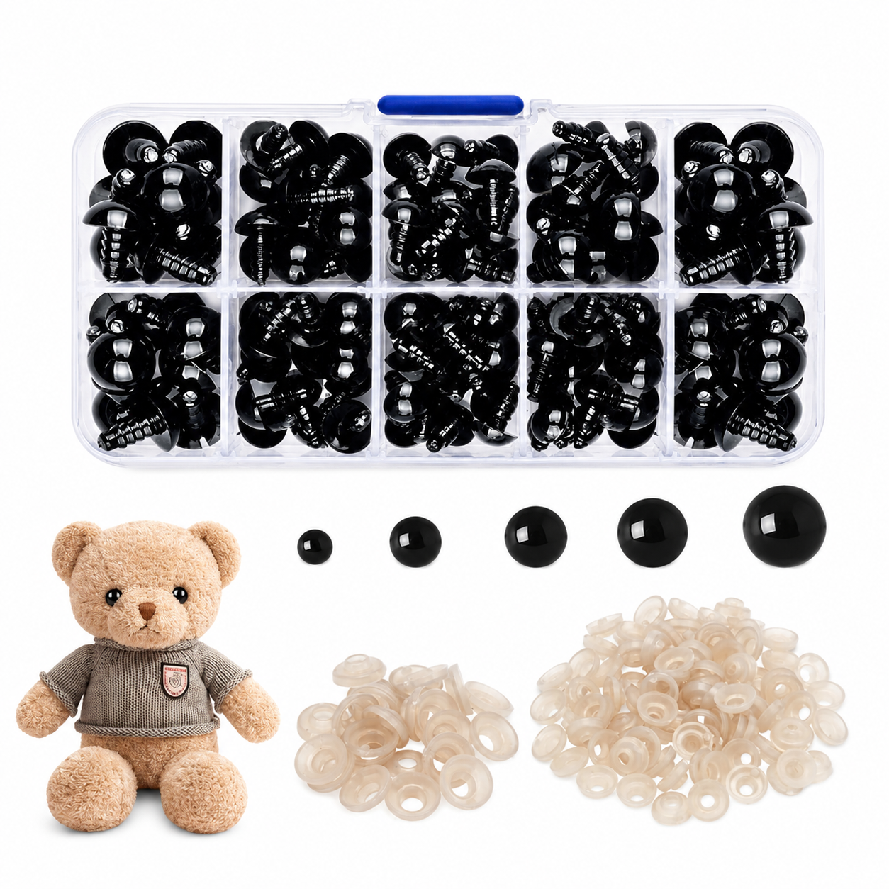 Crochet Safety Eyes And Noses Set.