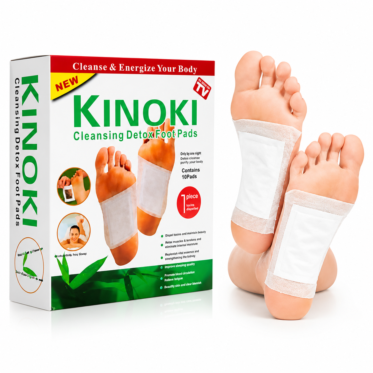 White Kinoki Patch 10 Pcs.