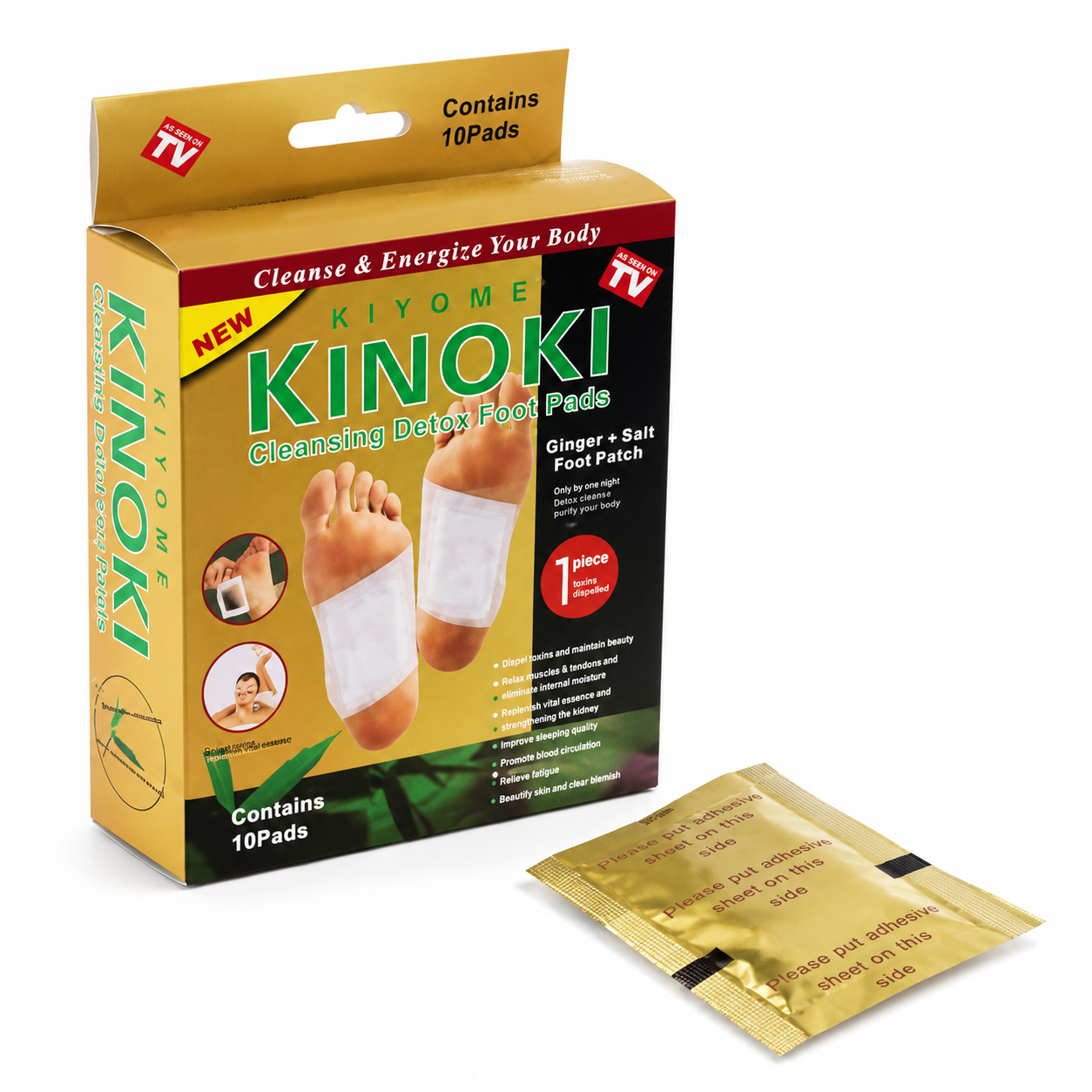 Golden Kinoki Patch 10 Pcs.