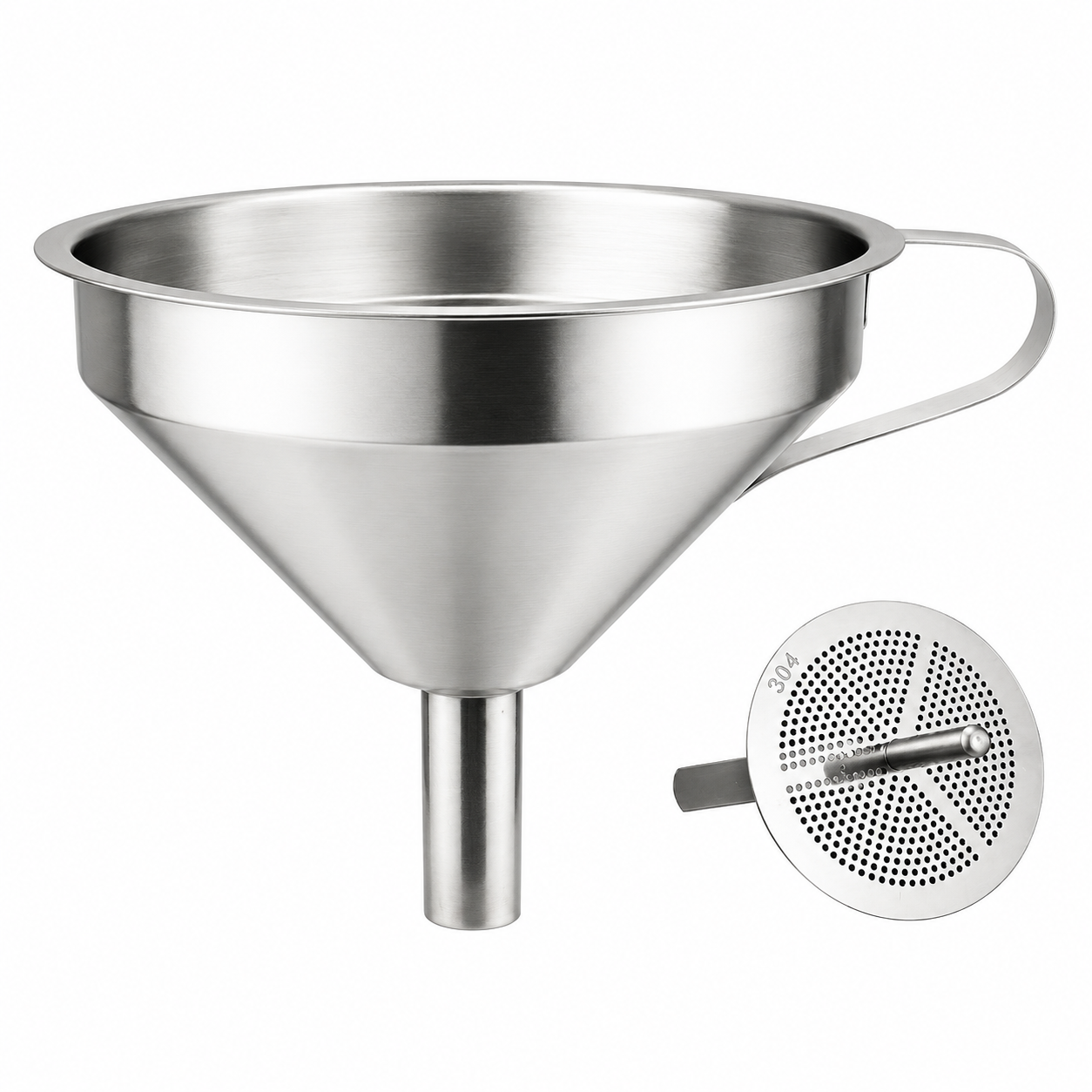 SS Funnel with Strainer 11CM.