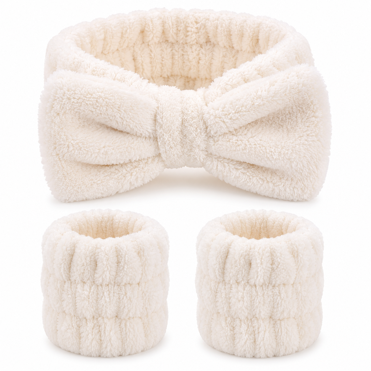3 Pcs Spa Wrist And Head Bands