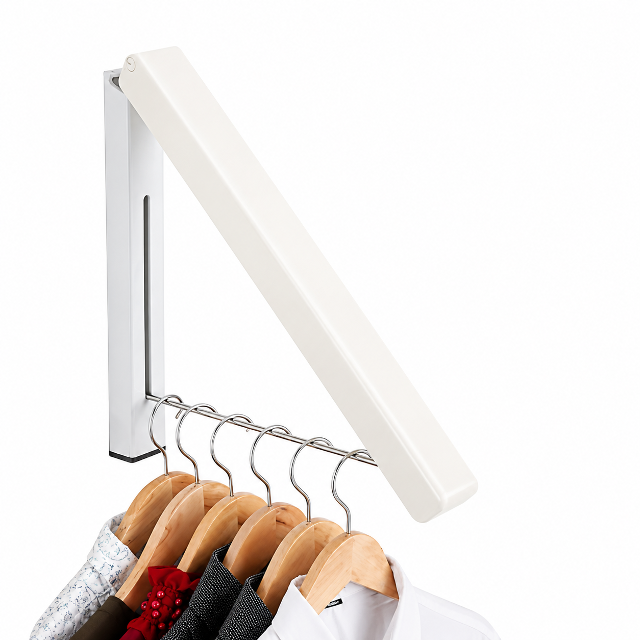 Wall Mounted Foldable Cloth Hanger.