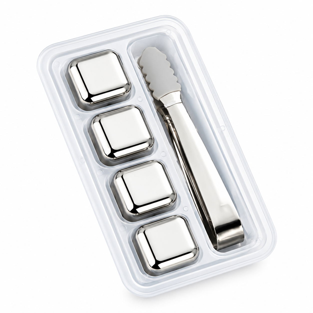 Stainless Steel Ice Cubes Stones - 4 PCS