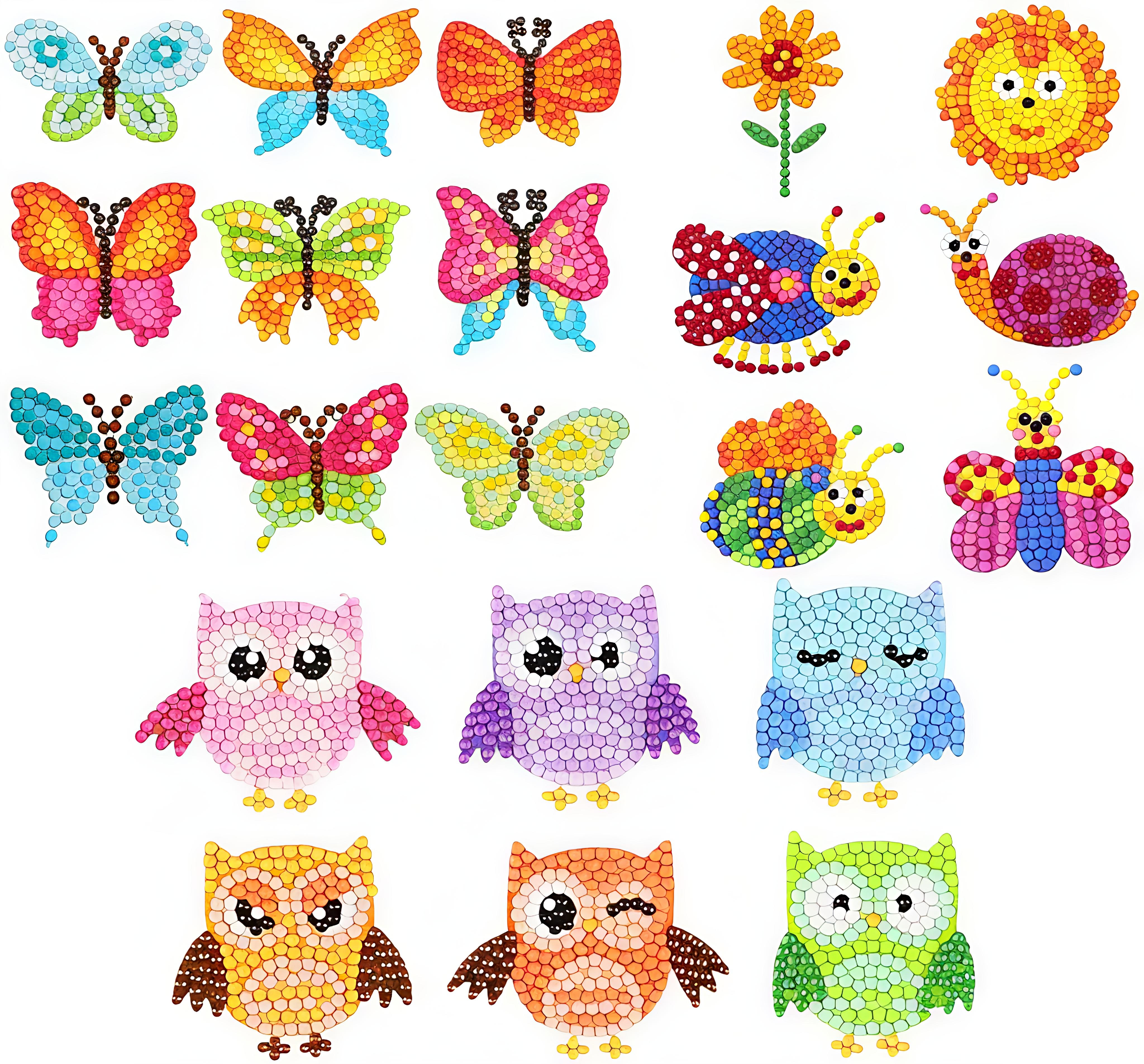 5D DIAMOND PAINTING STICKERS KITS.