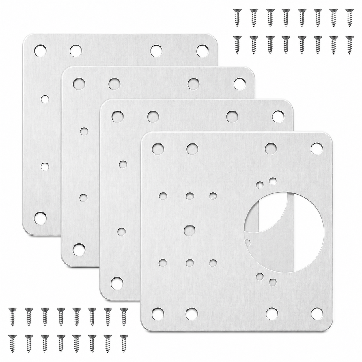 Cabinet Hinge Repair Plate Kit with Screws