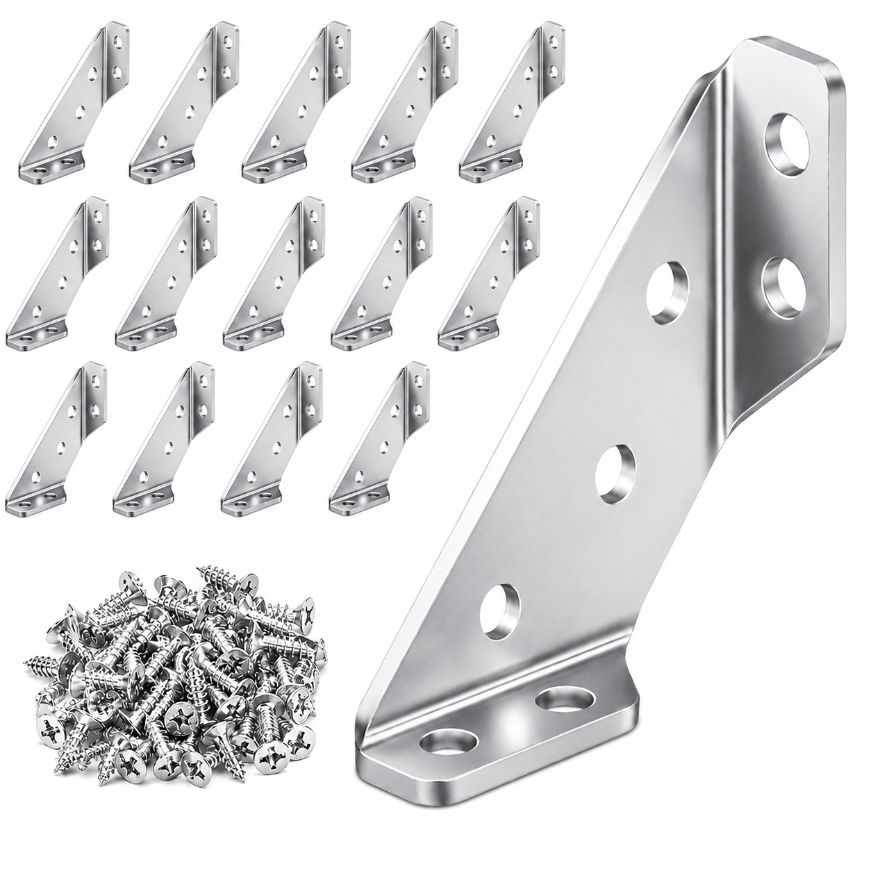 SS Furniture Corner Connector 10 Pcs