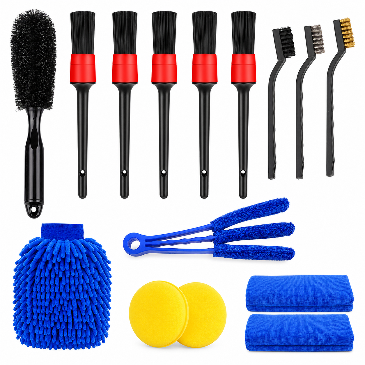 15 in 1 Car Wash Detailing Brush Set.