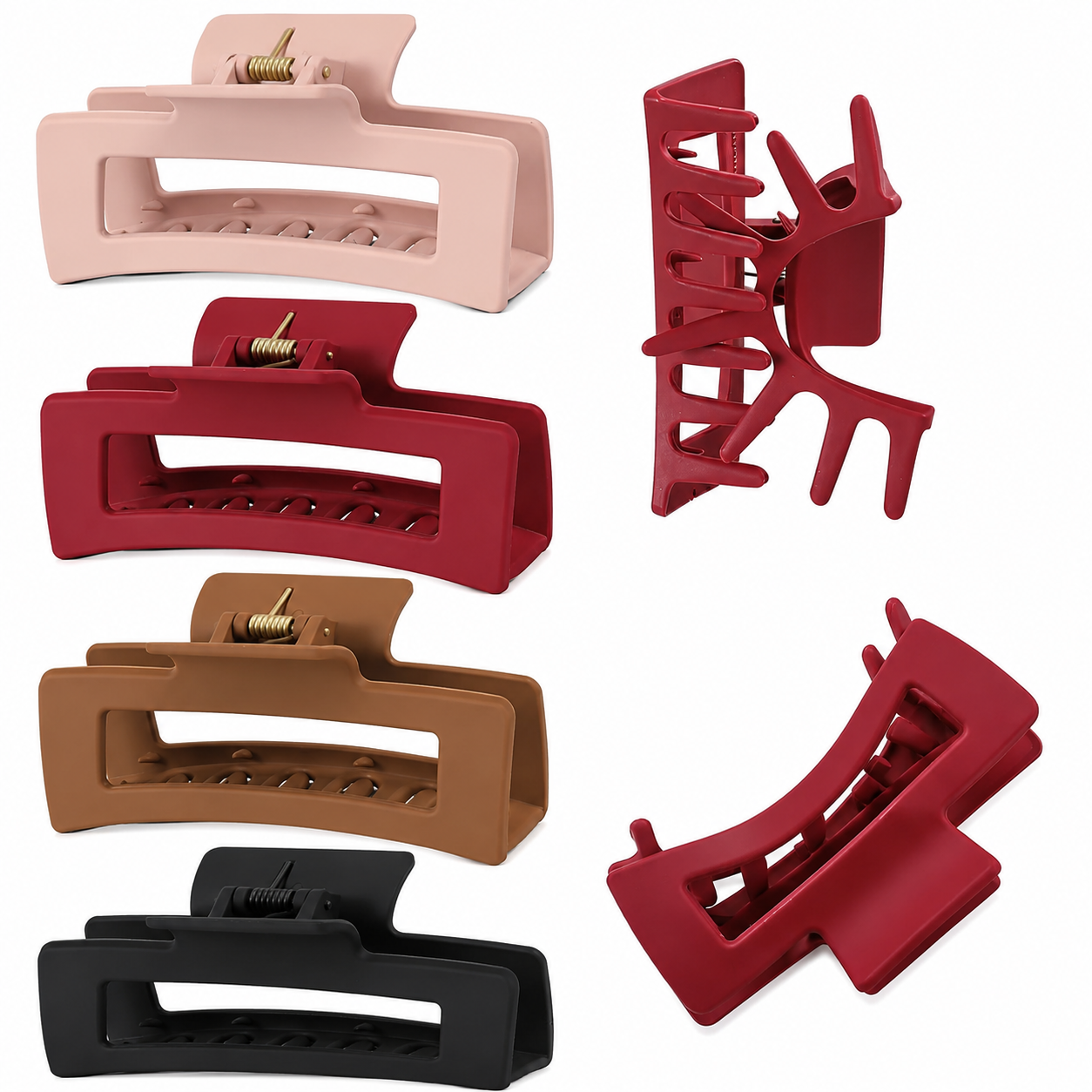 Silicone Flexible Hair Claw Clips.