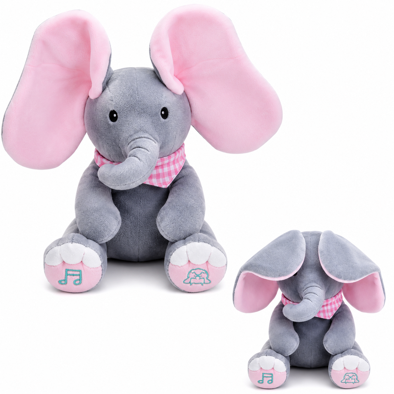 Peek-A-Boo Musical Elephant Plush Toy