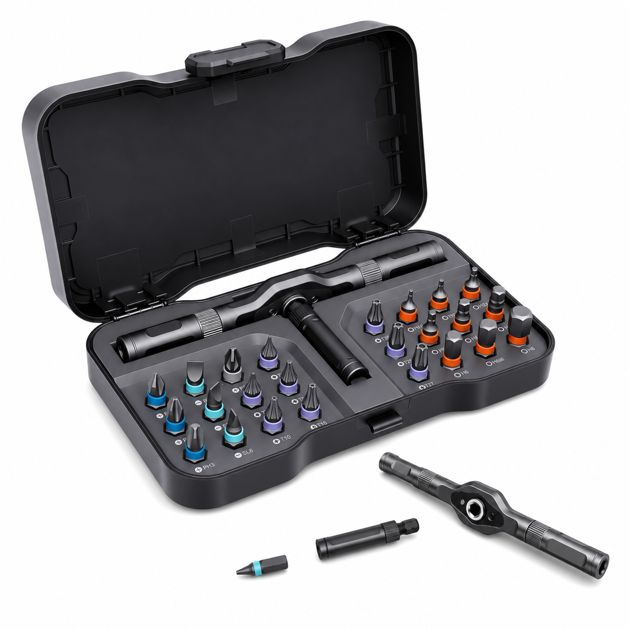 24 in 1 T Shape Magnetic Screwdriver Set.