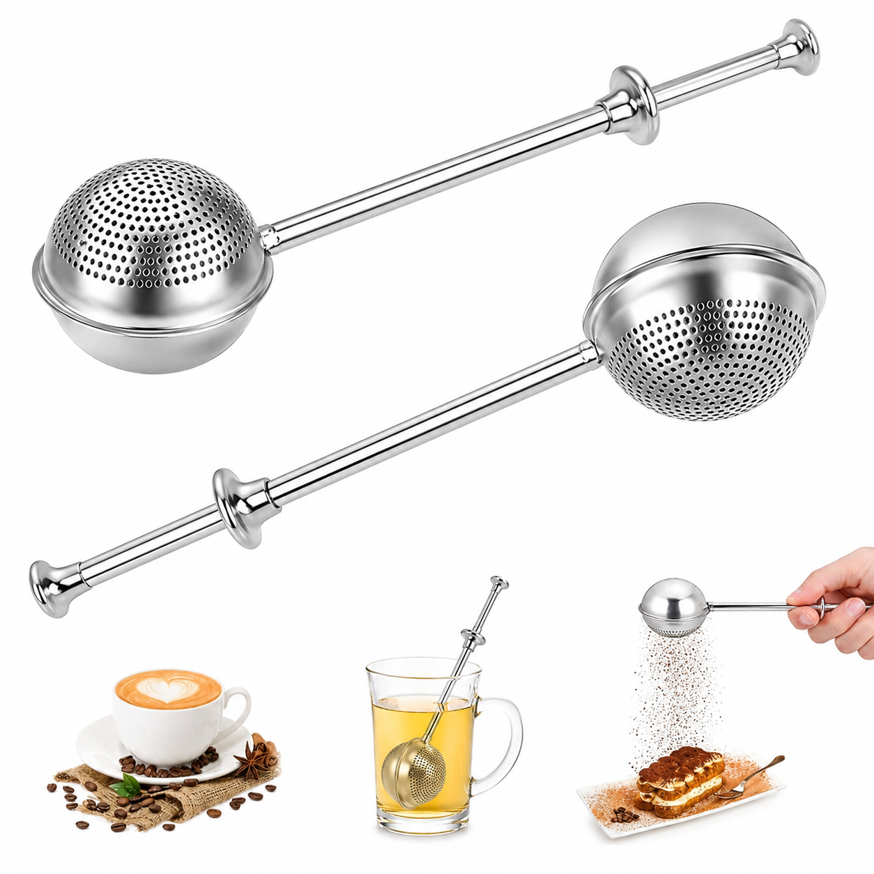 Stainless Steel Mesh Tea Infuser Ball.