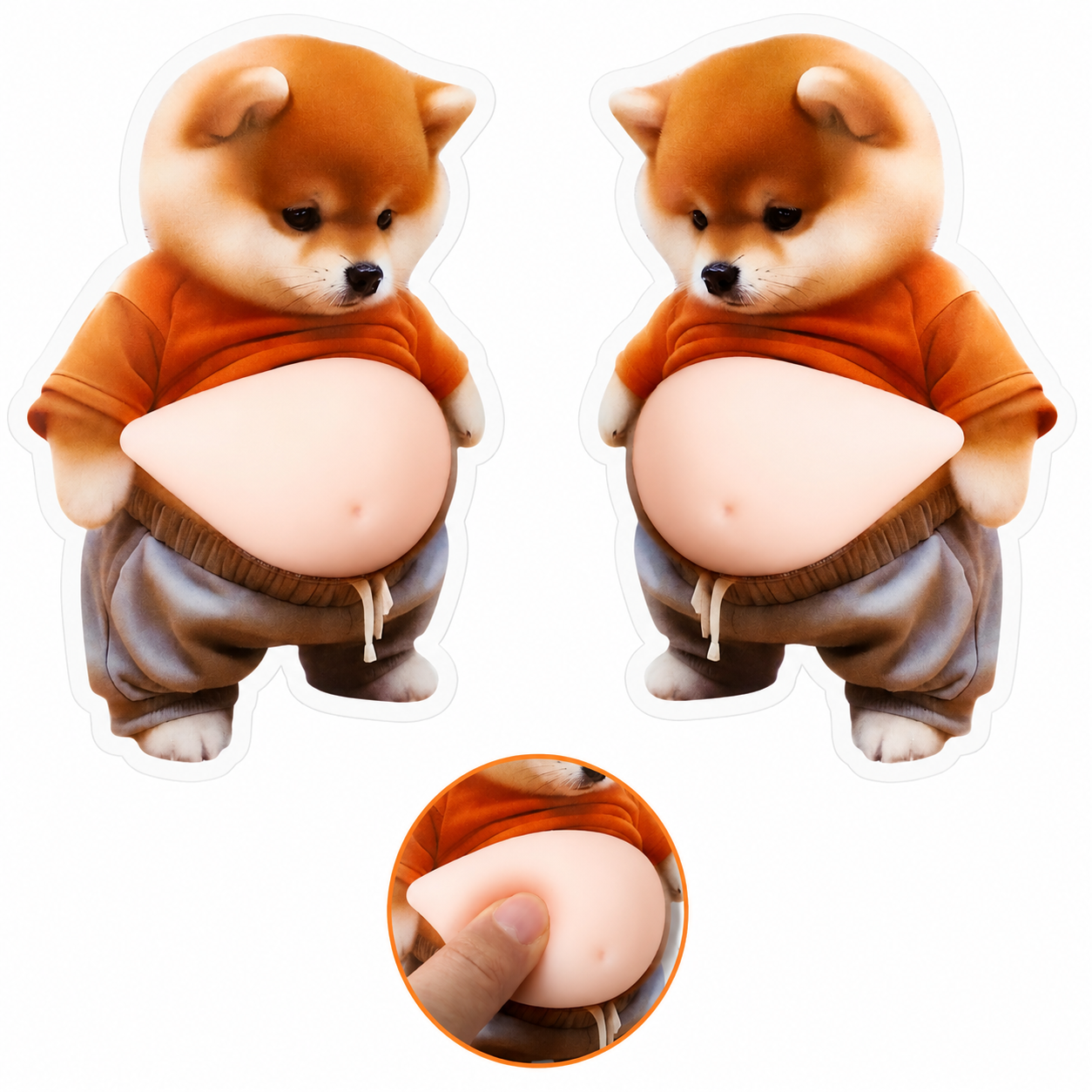 3D Panda Car Door Stopper Sticker.
