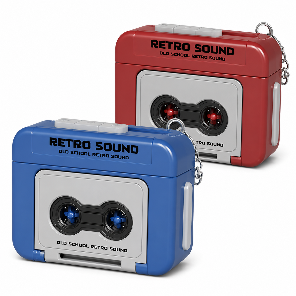 Retro Sound Voice Recorder Keychain.