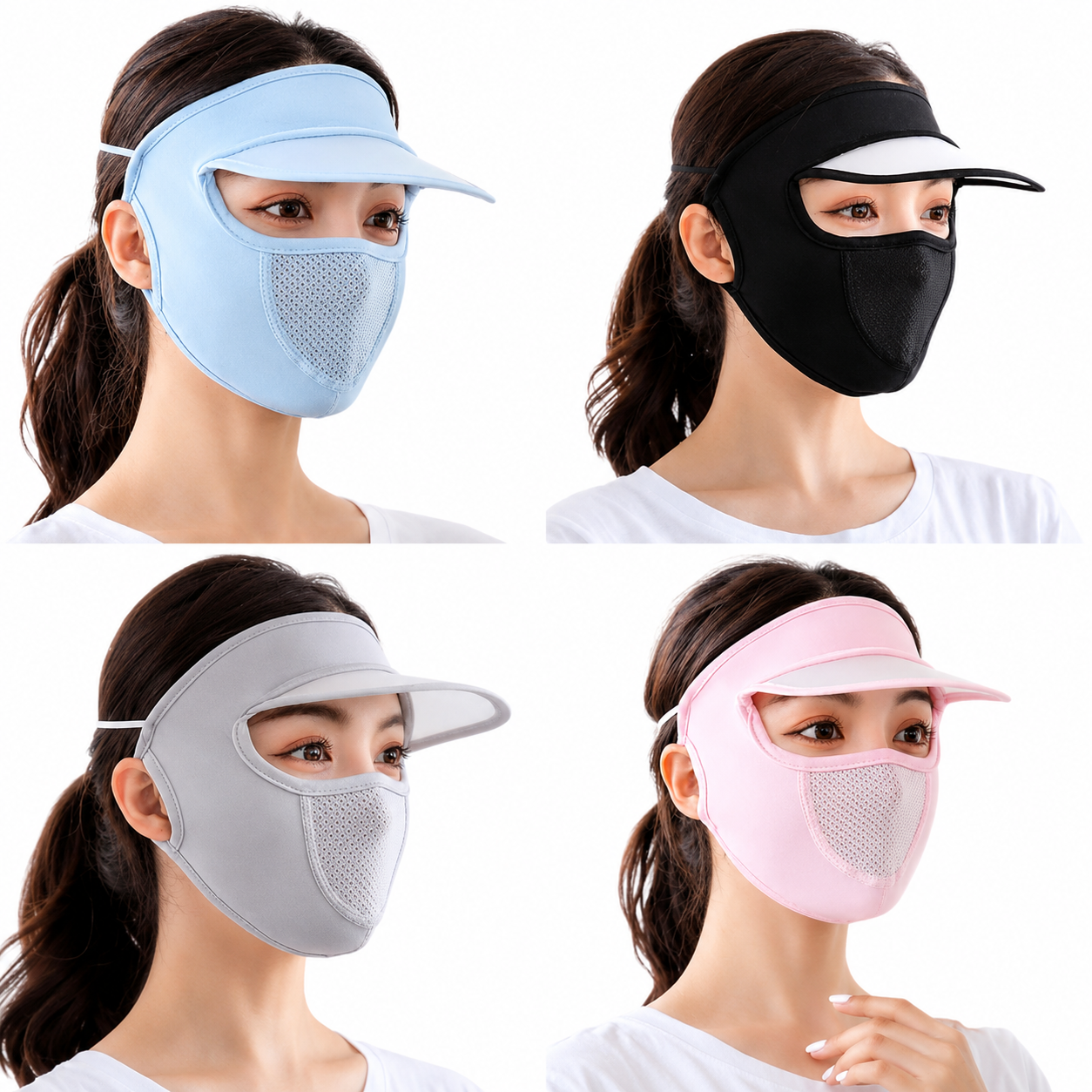 Winter Summer Full Face Cap with Mask