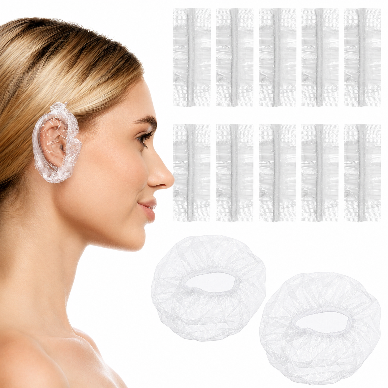 Waterproof Ear Cover 100 PCS Pack