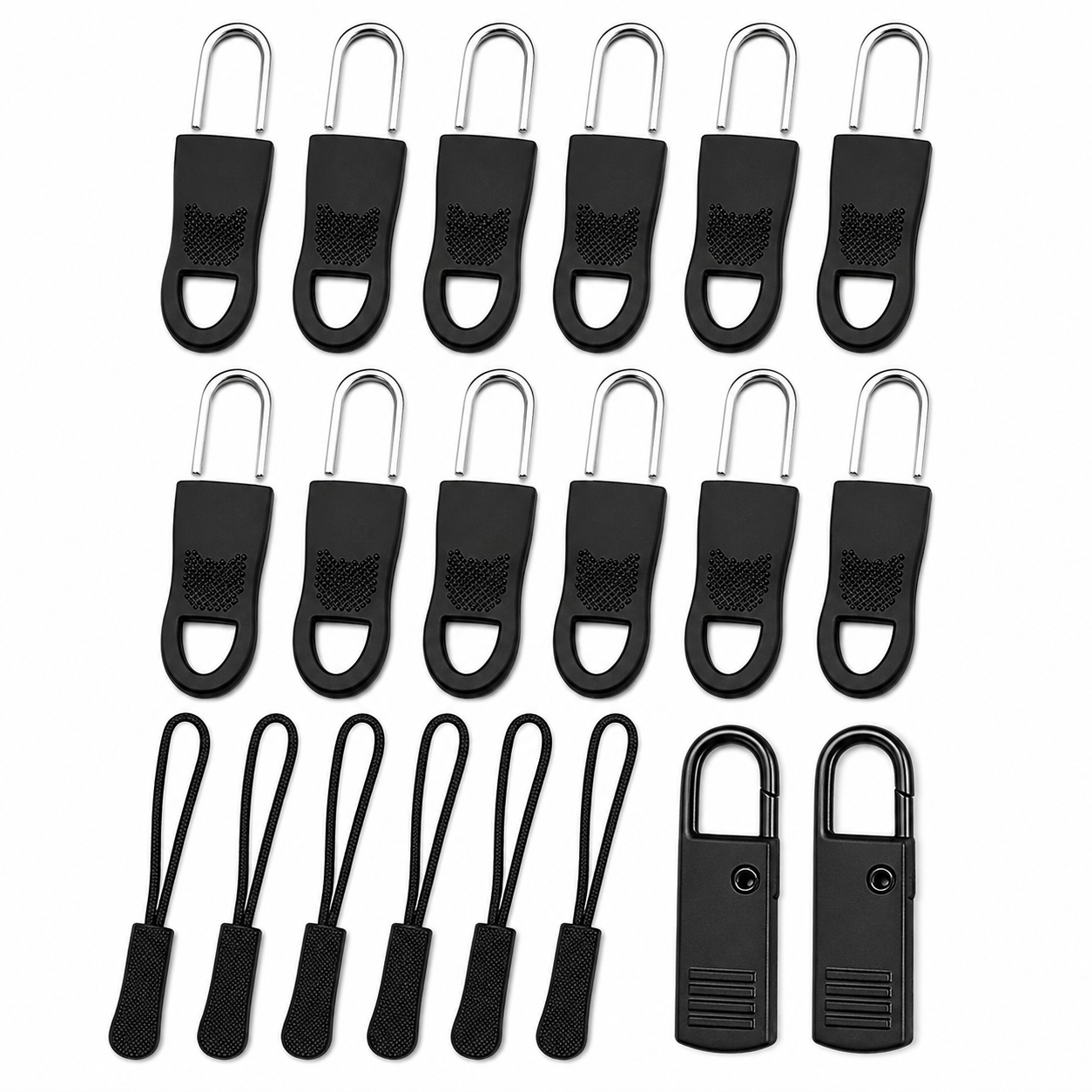 20pcs Zip Puller Zipper Replacement Kit