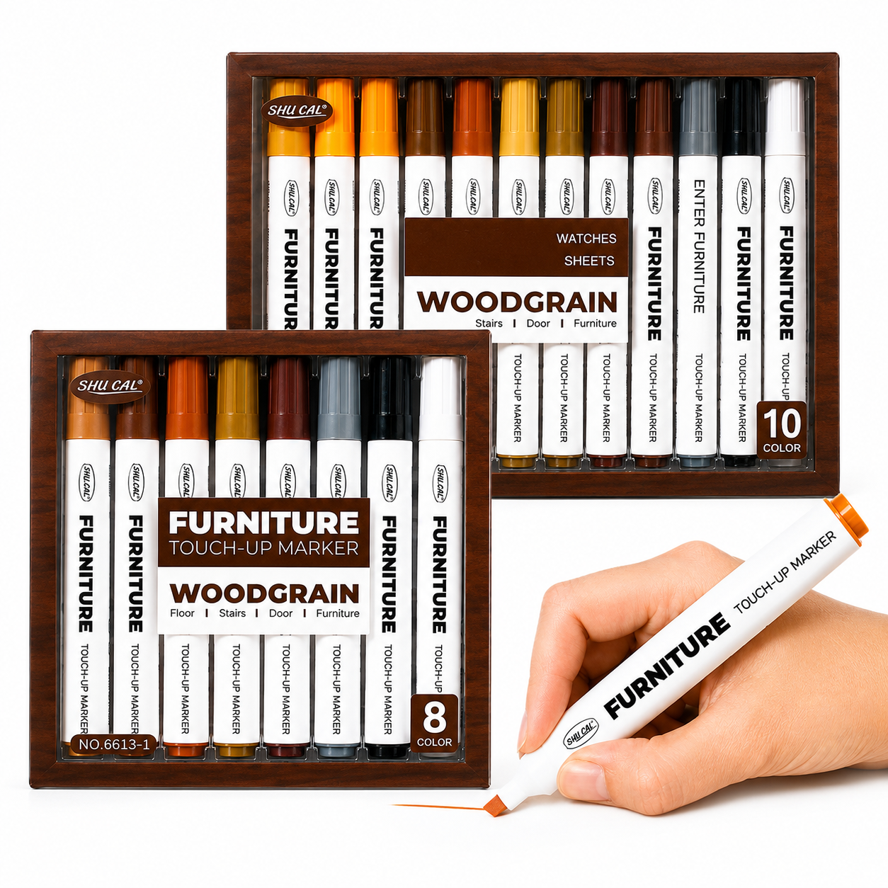 8 PCS Furniture Touch Up Marker Pen Set